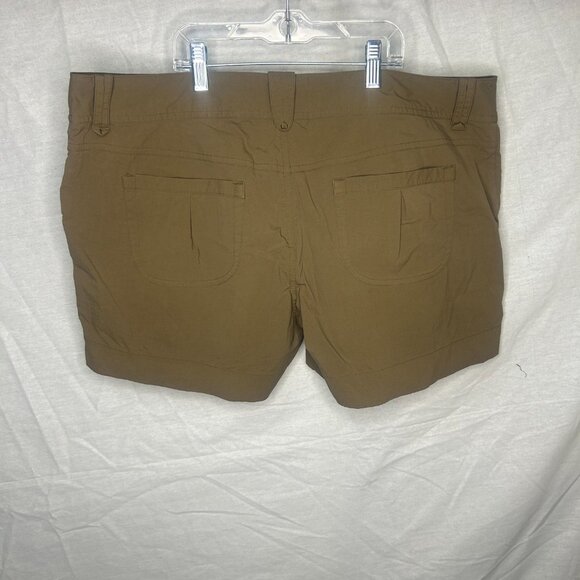 LOT OF 2 Arc'teryx Parapet womens nylon outdoor hiking shorts brown green 14 34W - Picture 3 of 11
